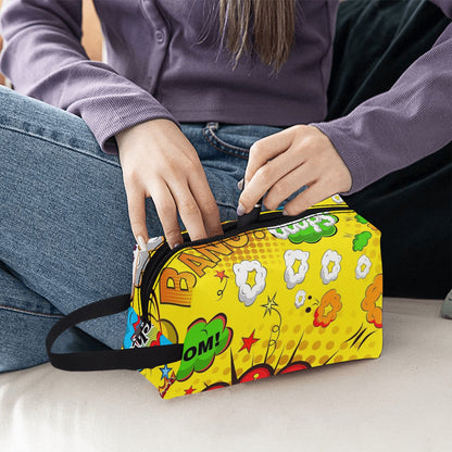 Comic Book Yellow - Wash Bag Wash Bag Printed Offshore