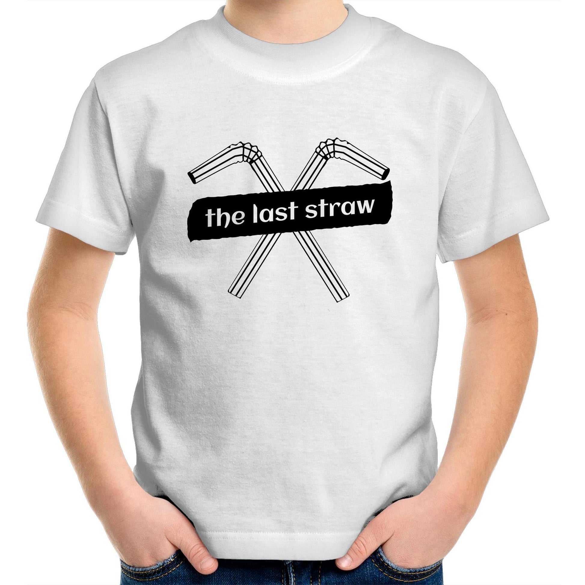 The Last Straw - Kids Youth Crew T-Shirt White Kids Youth T-shirt Environment
