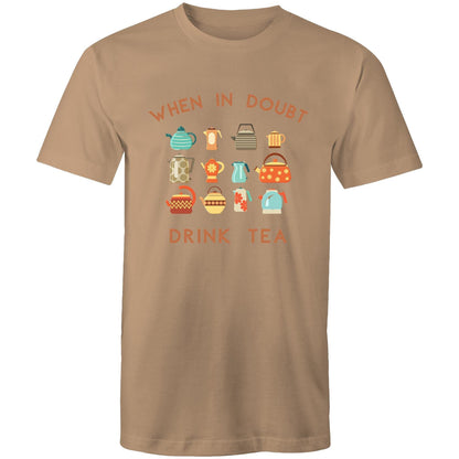 Drink Tea - Mens T-Shirt Tan Mens T-shirt Mens Tea