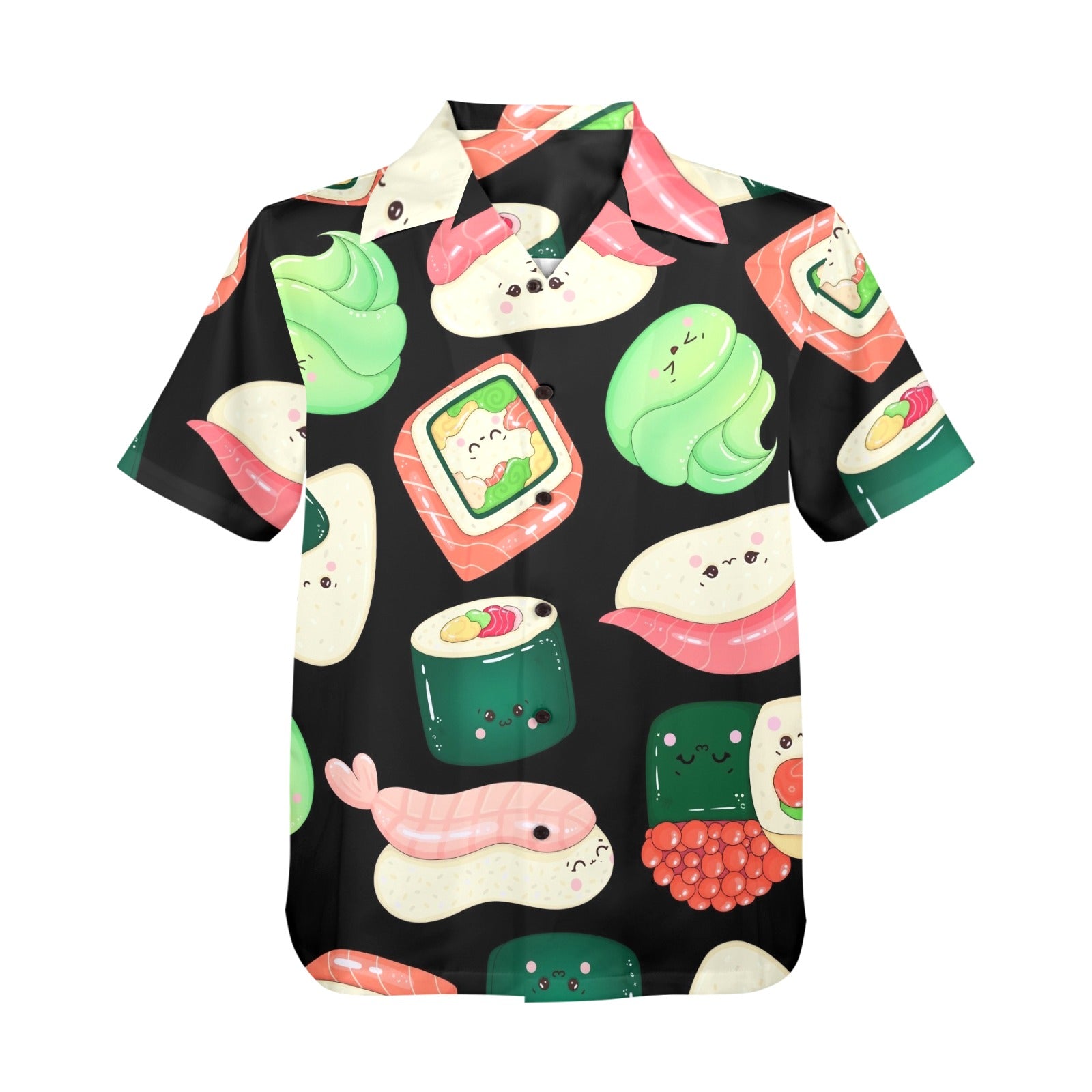 Happy Sushi - Mens Hawaiian Shirt Mens Hawaiian Shirt