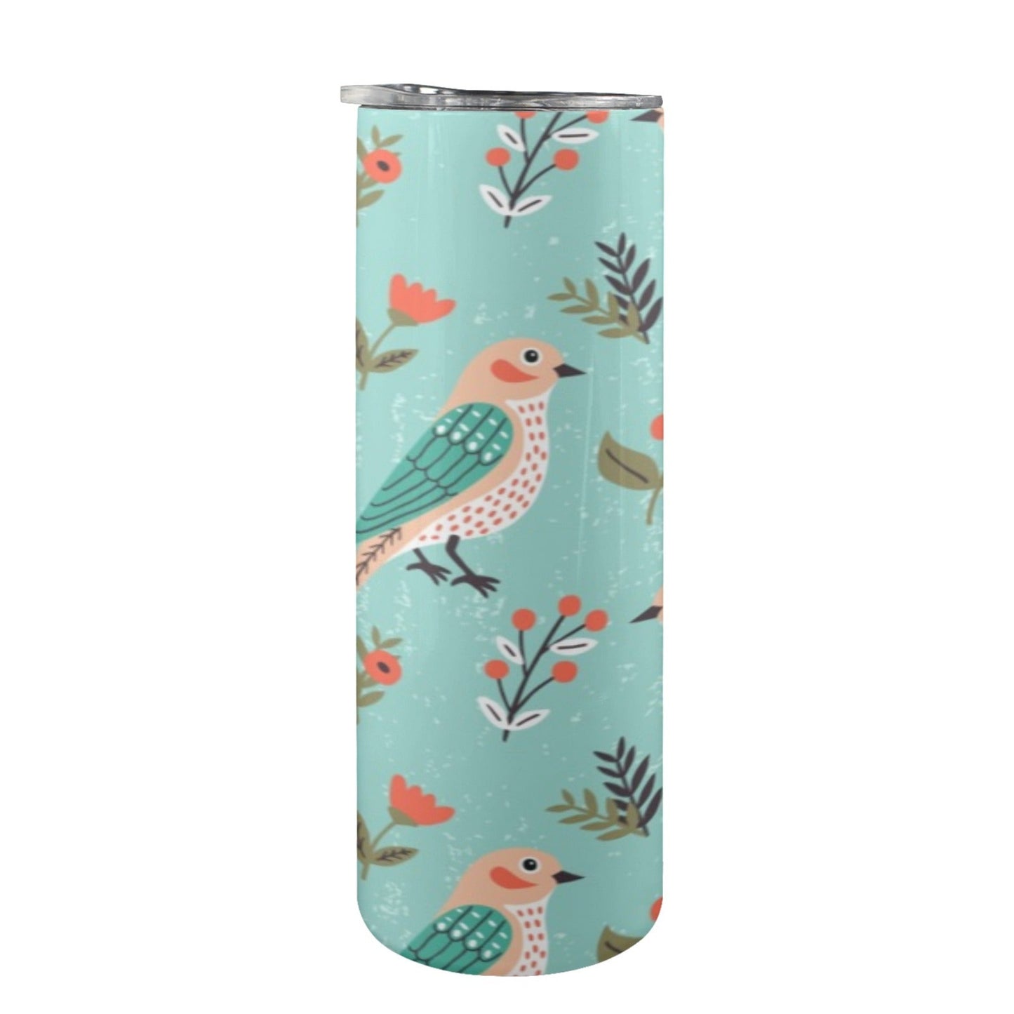 Bird - 20oz Tall Skinny Tumbler with Lid and Straw 20oz Tall Skinny Tumbler with Lid and Straw Printed Offshore