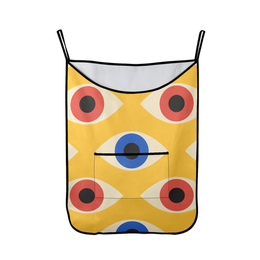 Eyes on Yellow - Hanging Laundry Bag Hanging Laundry Bag Printed Offshore