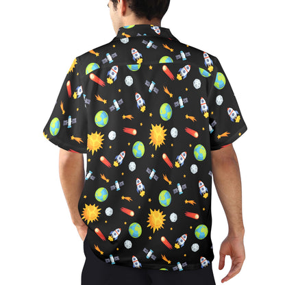 Busy Space - Mens Hawaiian Shirt Mens Hawaiian Shirt