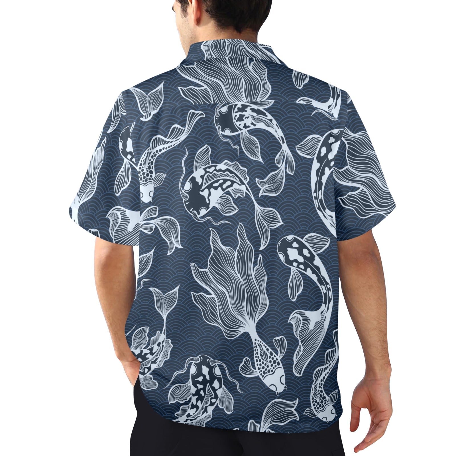 Blue Fish - Mens Hawaiian Shirt Mens Hawaiian Shirt