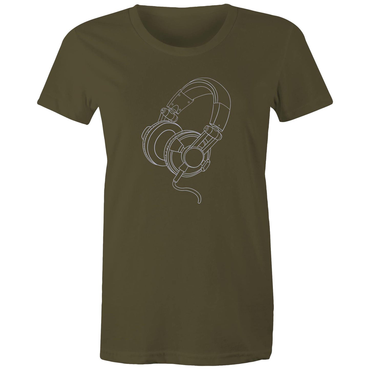 Headphones - Women's T-shirt Army Womens T-shirt Music Womens