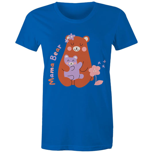 Mama Bear - Womens T-shirt Bright Royal Womens T-shirt Mum