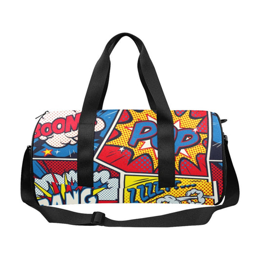 Comic Book - Round Duffle Bag Round Duffle Bag