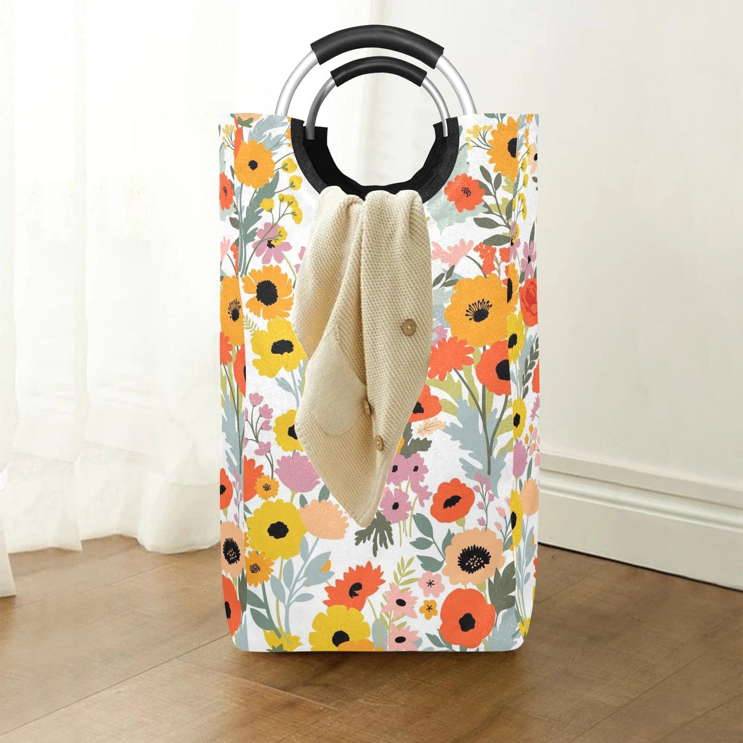 Fun Floral - Square Laundry Bag Square Laundry Bag Printed Offshore