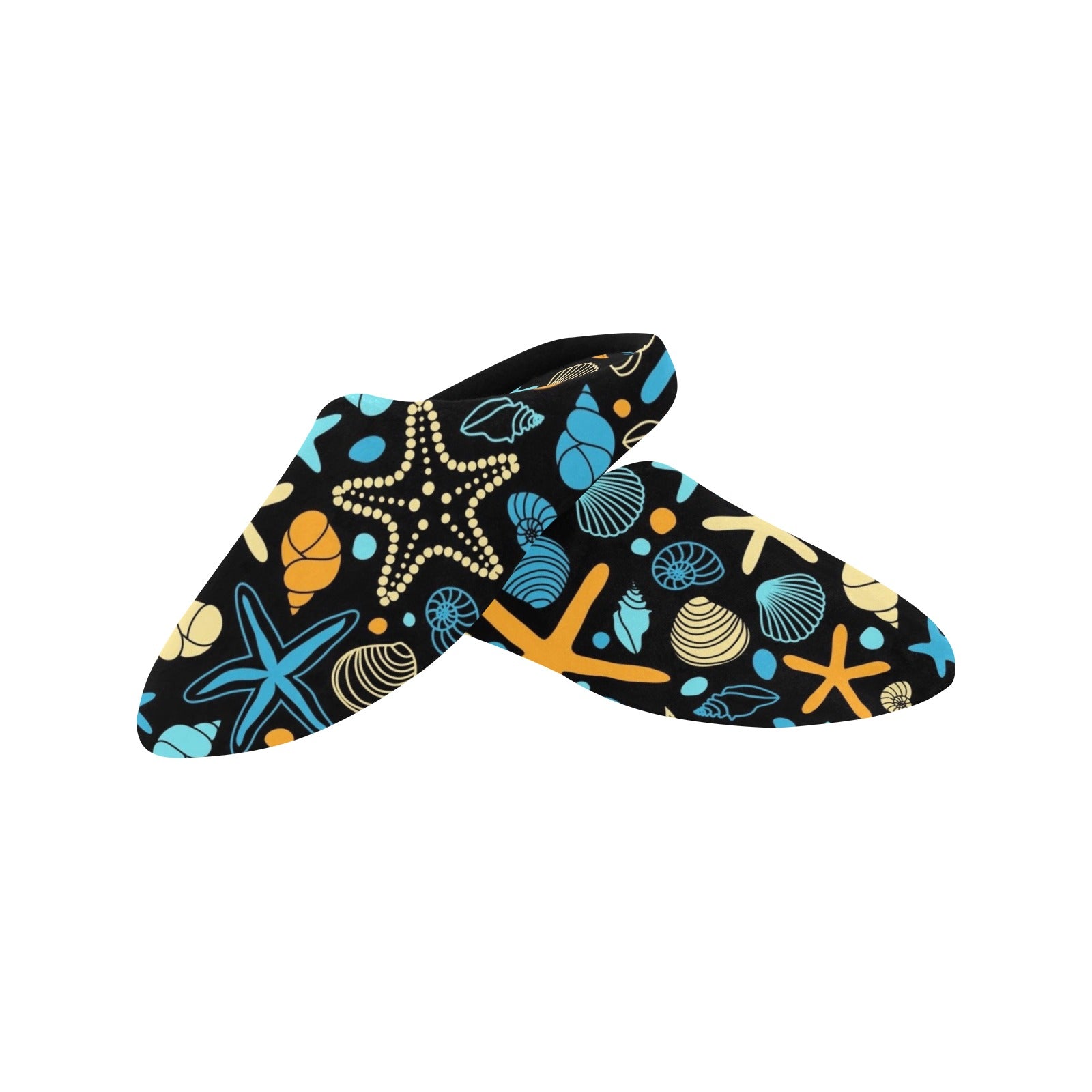 Starfish And Shells - Women's Non-Slip Cotton Slippers Women's Non-Slip Cotton Slippers Printed Offshore Summer