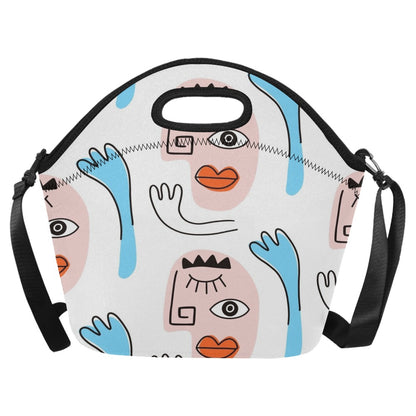 Faces - Neoprene Lunch Bag/Large Neoprene Lunch Bag/Large Printed Offshore