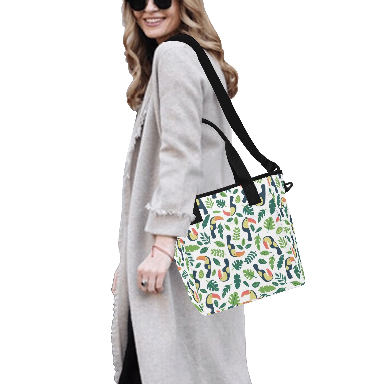 Toucans - Tote Bag with Shoulder Strap Nylon Tote Bag