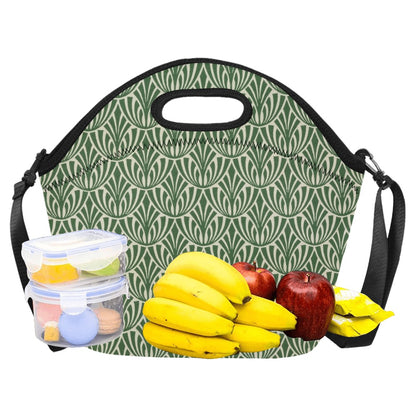 Green Pattern - Neoprene Lunch Bag/Large Neoprene Lunch Bag/Large Printed Offshore