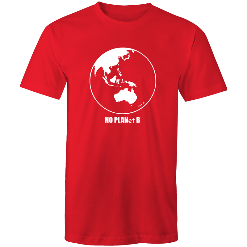 No Planet B - Mens T-Shirt Red Mens T-shirt Environment Mens