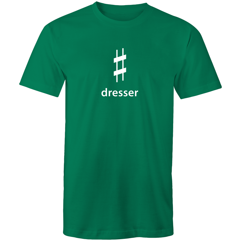 Sharp Dresser - Mens T-Shirt Kelly Green Mens T-shirt Funny Mens Music