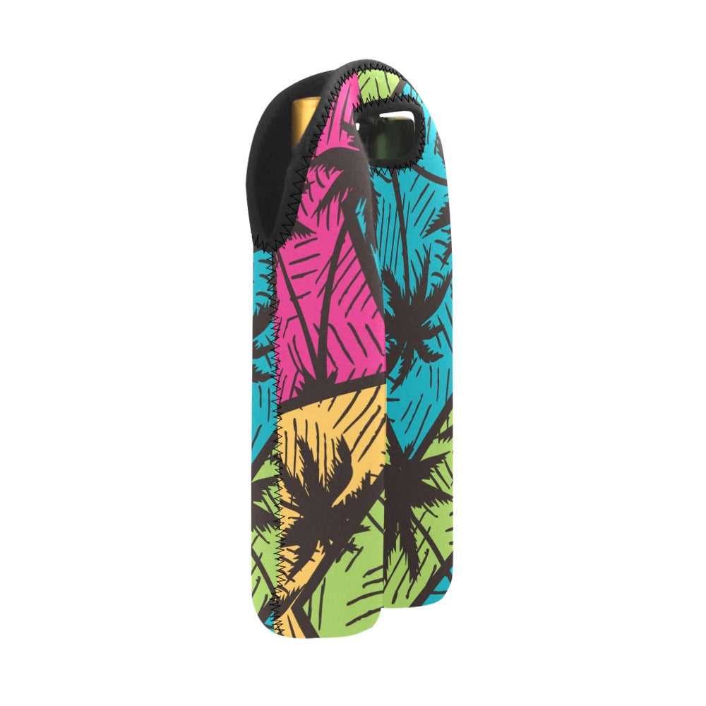 Palm Trees - 2-Bottle Neoprene Wine Bag 2 Bottle Wine Bag Printed Offshore