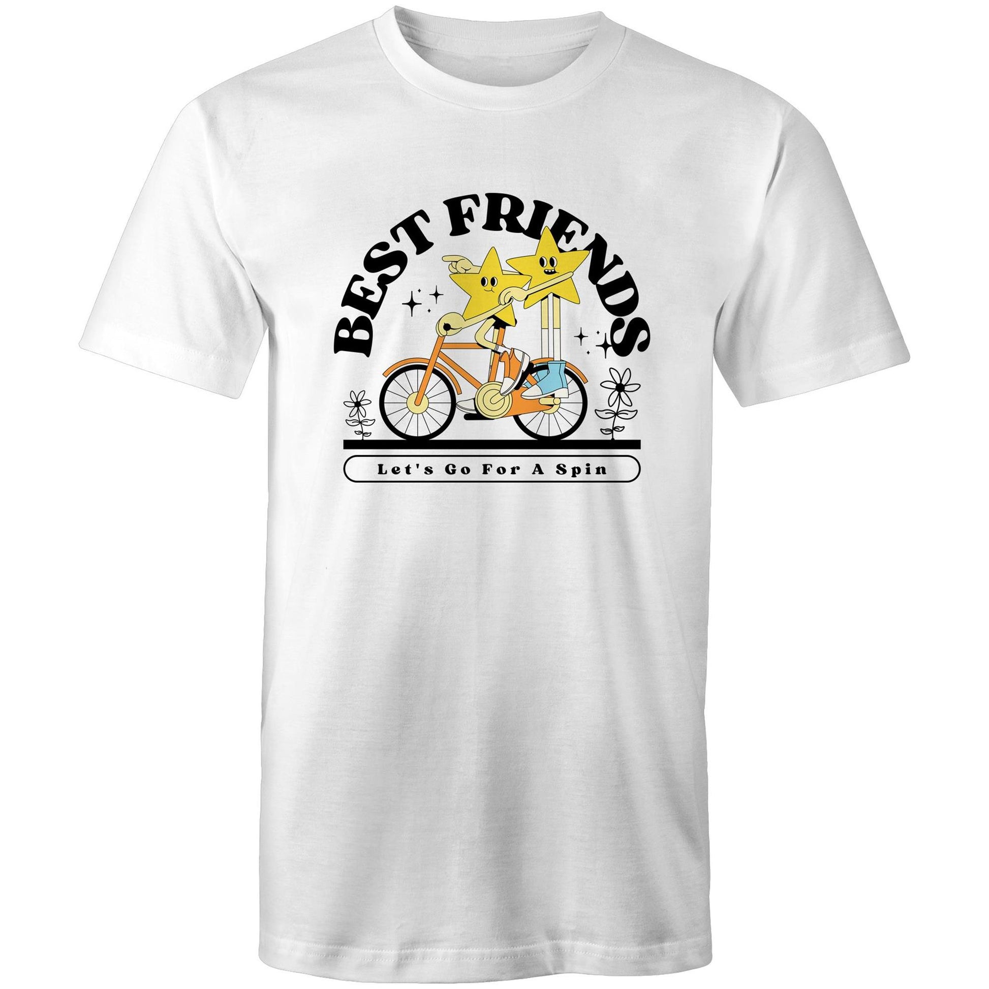 Best Friends - Mens T-Shirt White Mens T-shirt Retro