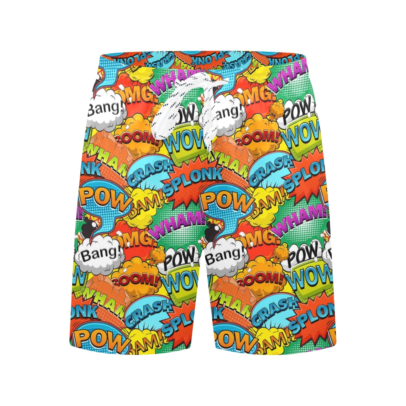 Comic Book 2 - Men's Mid-Length Beach Shorts Men's Mid-Length Beach Shorts comic