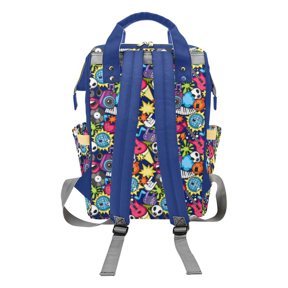 Sticker Music - Multi-Function Backpack Multifunction Backpack