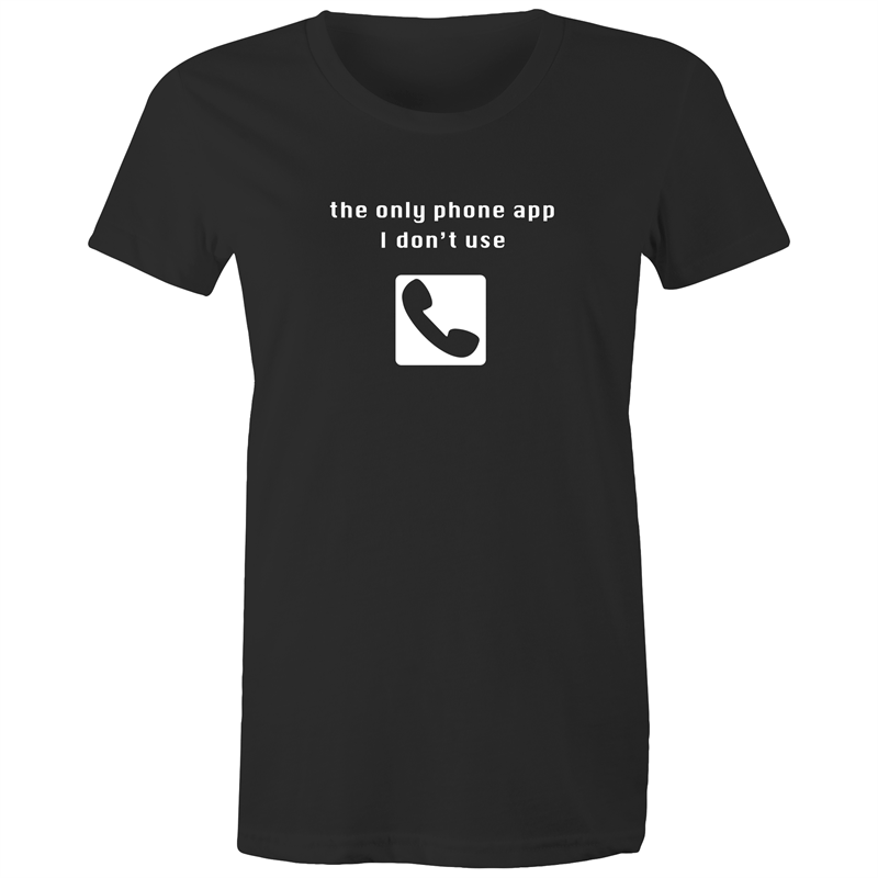 Phone App - Women's T-shirt Womens T-shirt Funny Womens