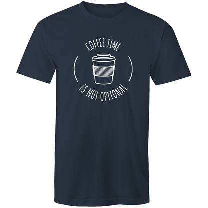 Coffee Time - Mens T-Shirt Navy Mens T-shirt Coffee Funny Mens