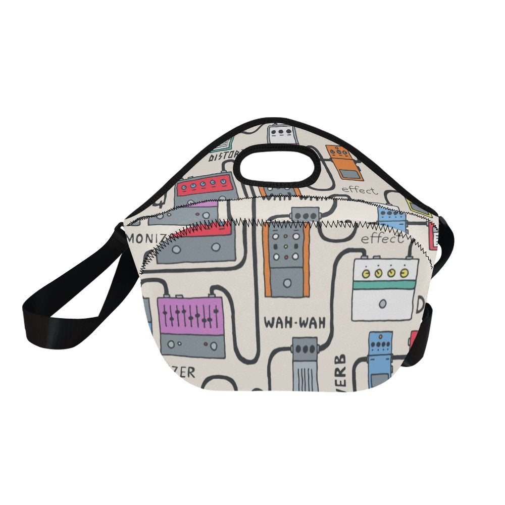 Guitar Pedals - Neoprene Lunch Bag/Large Neoprene Lunch Bag/Large Music Printed Offshore