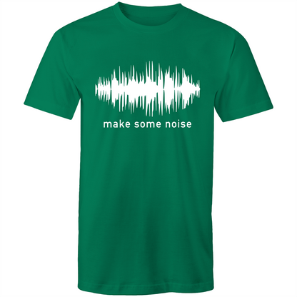 Make Some Noise - Mens T-Shirt Kelly Green Mens T-shirt Mens Music Science