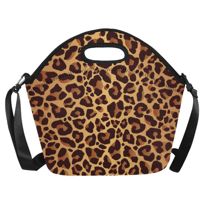 Leopard Print - Neoprene Lunch Bag/Large Neoprene Lunch Bag/Large animal Printed Offshore