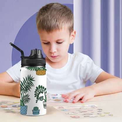 Plant Lover - Kids Water Bottle with Chug Lid (12 oz) Kids Water Bottle with Chug Lid