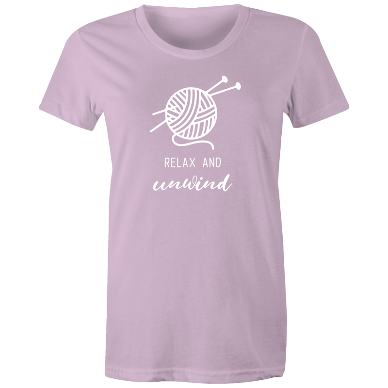 Relax and Unwind - Women's T-shirt Lavender Womens T-shirt Womens