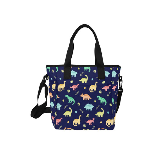 Dinosaurs - Tote Bag with Shoulder Strap Nylon Tote Bag