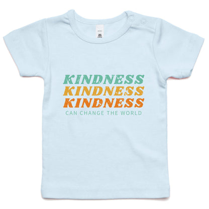 Kindness Can Change The World - Baby T-shirt Powder Blue Baby T-shirt kids