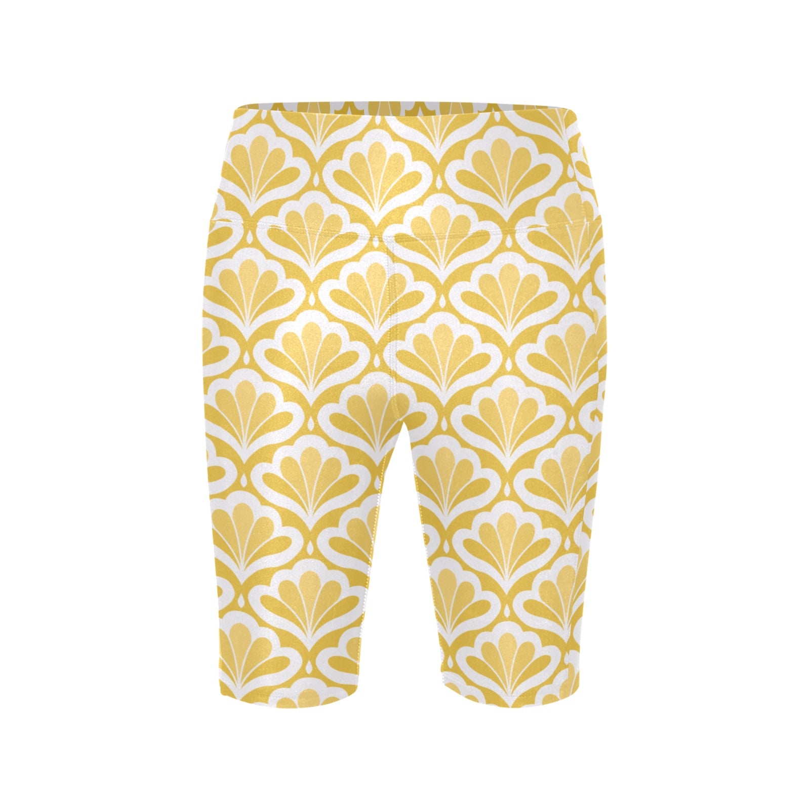 Yellow Pattern - Women's Bike Shorts Womens Bike Shorts