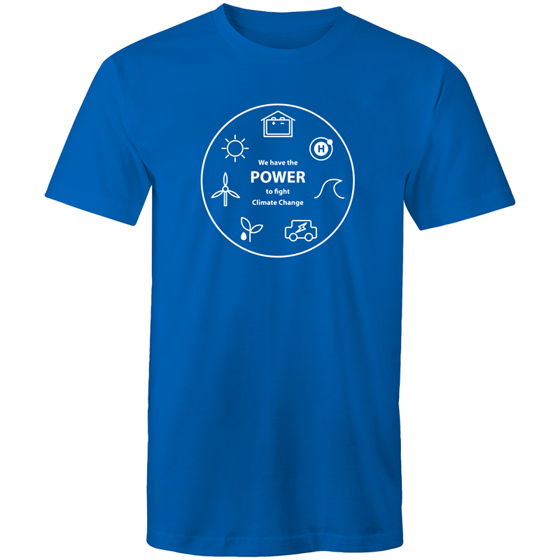 We Have The Power - Mens T-Shirt Bright Royal Mens T-shirt Environment Mens Science