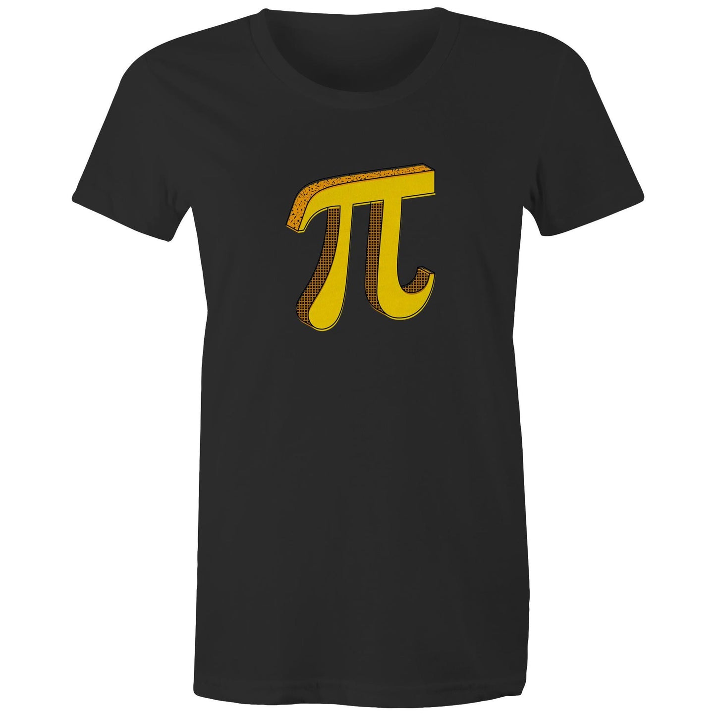 Pi - Womens T-shirt Black Womens T-shirt Science