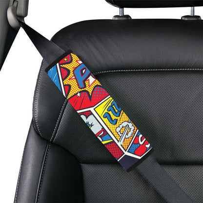 Comic Book Car Seat Belt Cover 7''x10'' (Pack of 2) Car Seat Belt Cover 7x10 (Pack of 2) Printed Offshore