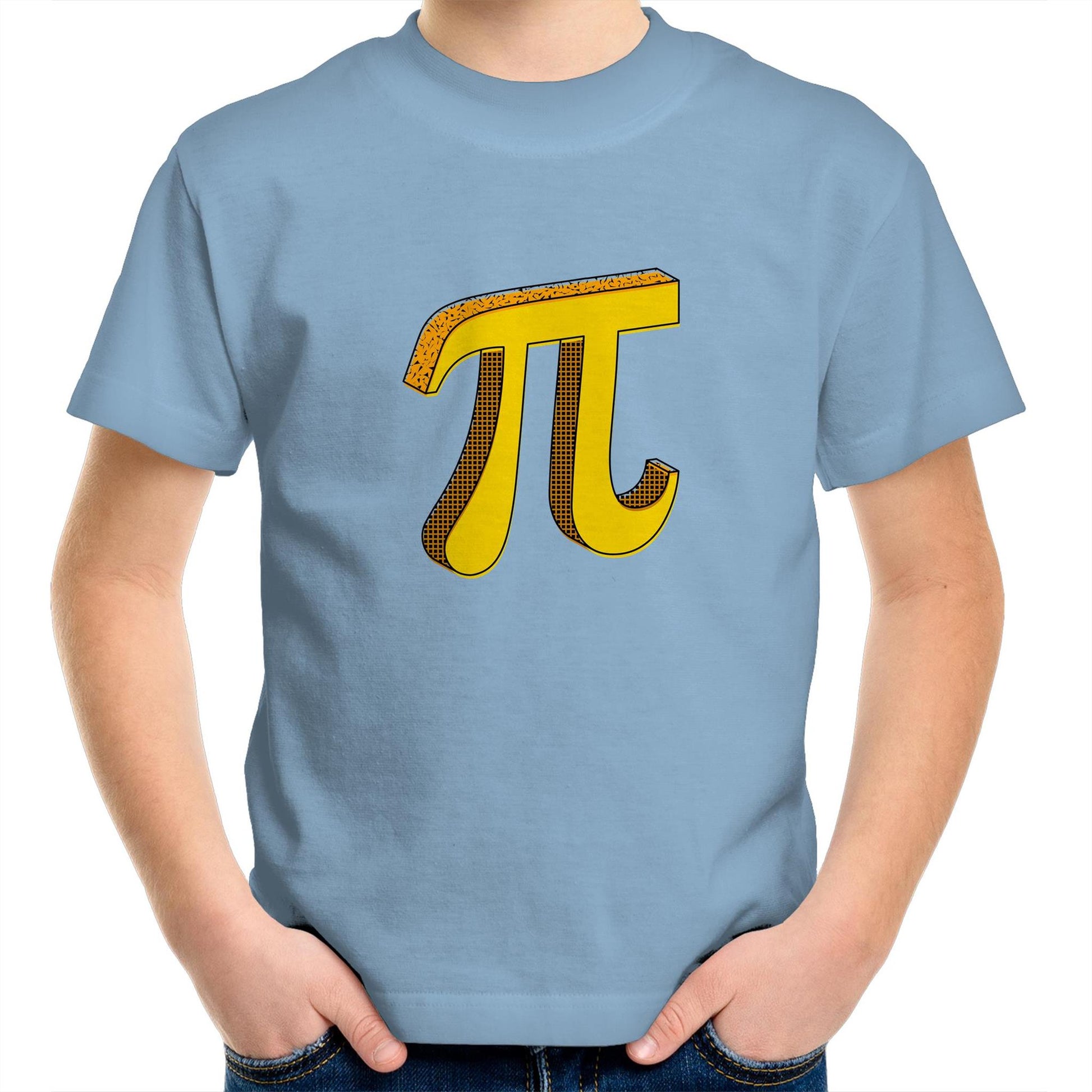 Pi - Kids Youth Crew T-Shirt Carolina Blue Kids Youth T-shirt Maths Science