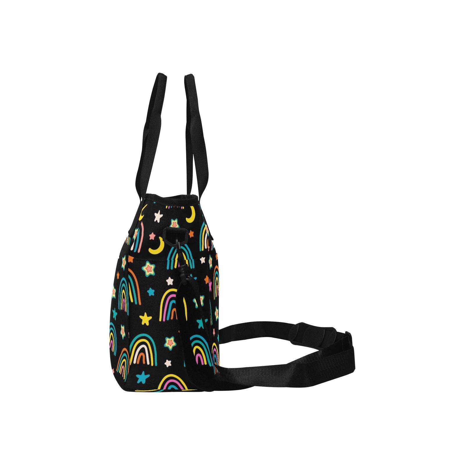 Rainbows - Tote Bag with Shoulder Strap Nylon Tote Bag
