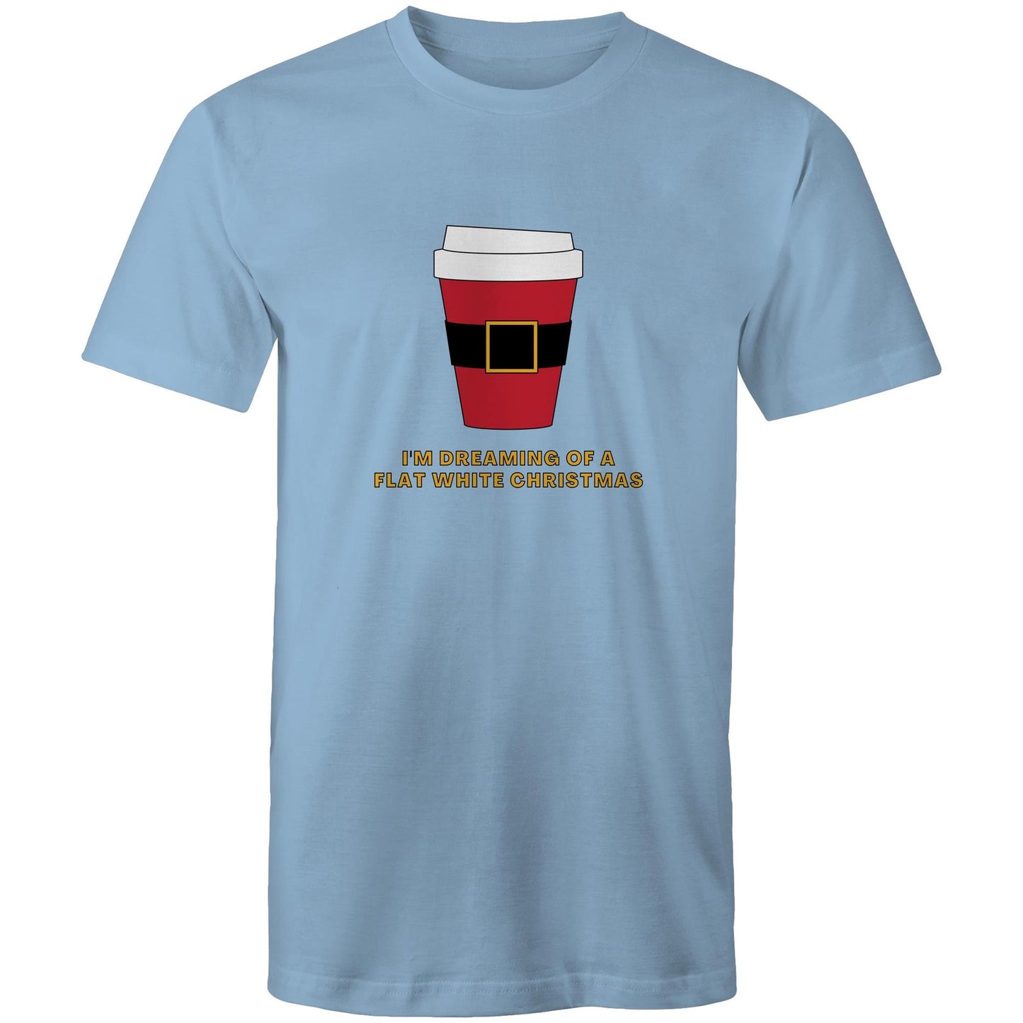 I'm Dreaming Of A Flat White Christmas - Mens T-Shirt Carolina Blue Christmas Mens T-shirt Merry Christmas