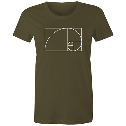 Fibonacci - Women's T-shirt Army Womens T-shirt Maths Science Womens