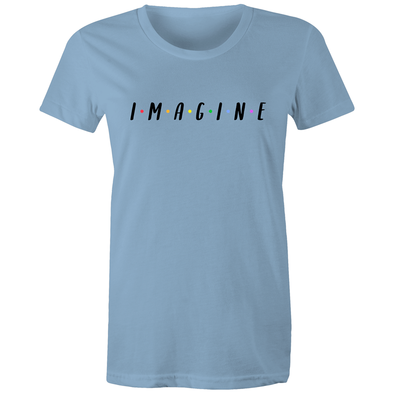 Imagine - Women's T-shirt Carolina Blue Womens T-shirt Womens