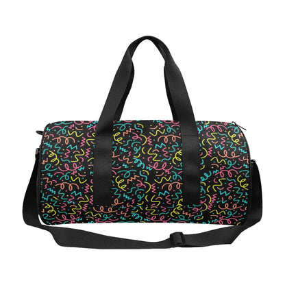 Squiggle Time - Duffle Bag Round Duffle Bag
