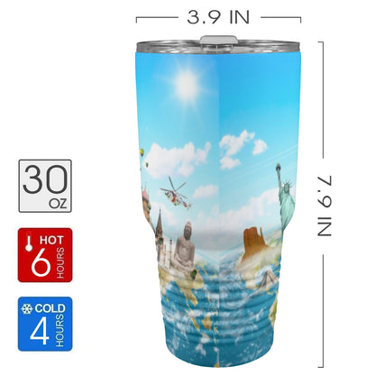 It's A Small World - 30oz Insulated Stainless Steel Mobile Tumbler 30oz Insulated Stainless Steel Mobile Tumbler Printed Offshore