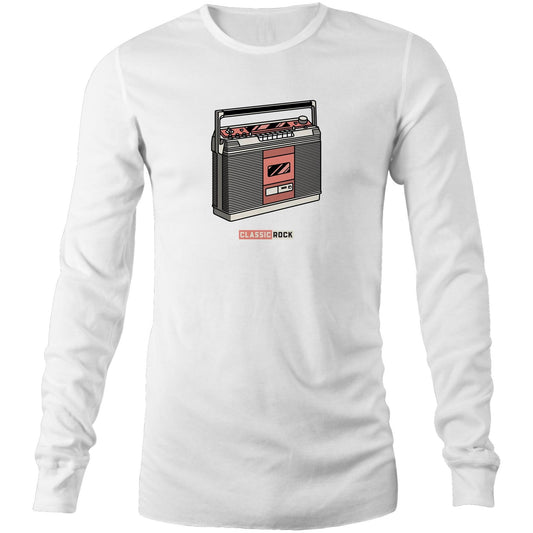 Classic Rock, Cassette Player - Long Sleeve T-Shirt White Unisex Long Sleeve T-shirt Music Retro