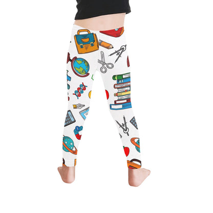 School Time - Kid's Ankle Length Leggings Kids Leggings Printed Offshore