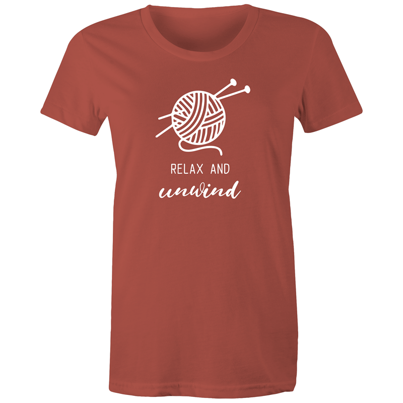 Relax and Unwind - Women's T-shirt Coral Womens T-shirt Womens
