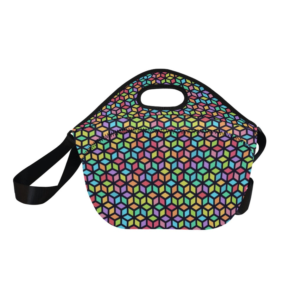 Tesselate - Neoprene Lunch Bag/Large Neoprene Lunch Bag/Large Printed Offshore