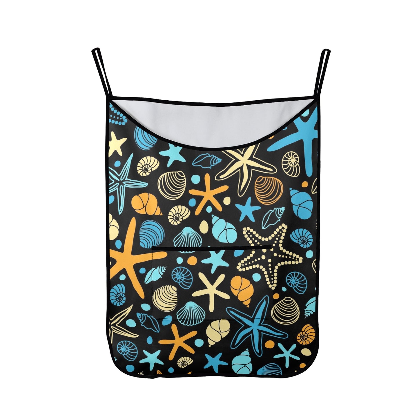 Starfish And Shells - Hanging Laundry Bag Hanging Laundry Bag Printed Offshore