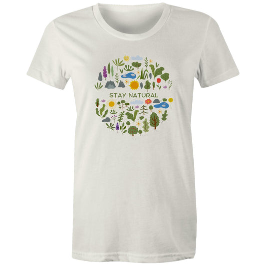 Stay Natural - Womens T-shirt Natural Womens T-shirt Environment Plants