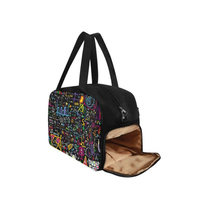 Math Scribbles - Gym Bag Fitness Handbag (Model 1671) Gym Bag