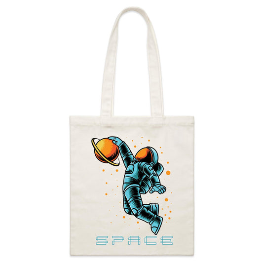 Astronaut Basketball - Parcel Canvas Tote Bag Default Title Parcel Tote Bag Space